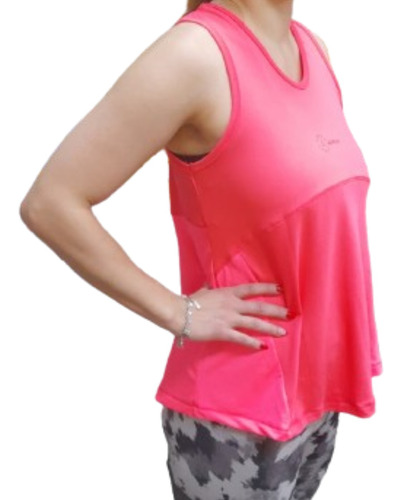 Musculosa Fucsia Deportiva Entrenamiento Dama- Mufree