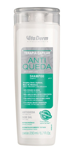 Kit Anti Queda Capilar Vita Derm Shampoo E Condicionador