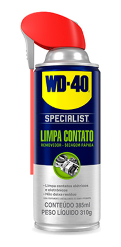 Wd40 Limpa Contato Aerossol Remove Resíduos 385ml Wd-40