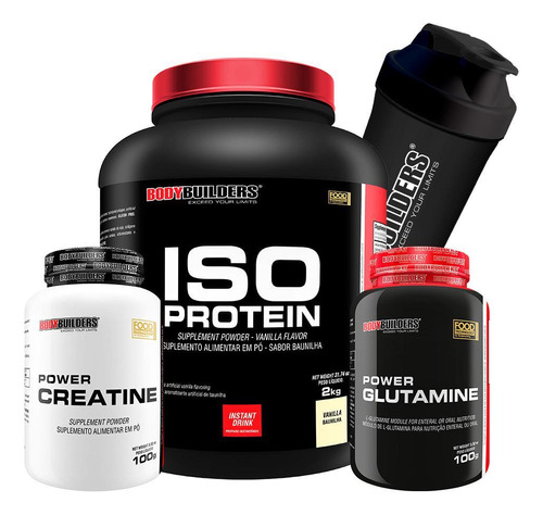 Kit Iso Protein 2kg+ Power Creatina 100g+ Power