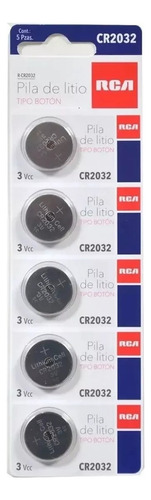 Pilas Bateria Reloj Litio Rca Cr2032 3v Paquete 5