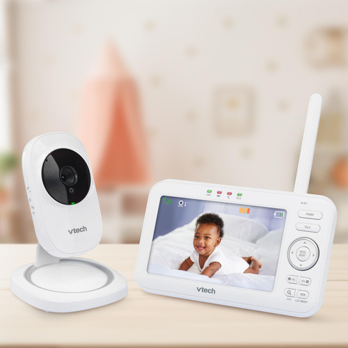 Vtech Vm Monitor De Bebé Con Video Digital De 5 Pulgadas C. Color Gris