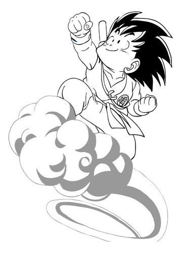 Goku Libro Imprimir Colorear Pintar