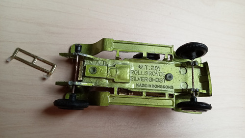 Auto Matchbox Rolls Royse Silver Ghost Con Faltantes Rolls Royce Verde Lima (Usado)