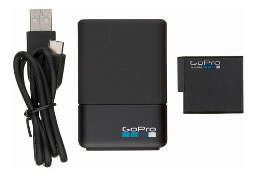 Carregador Duplo + Bateria Gopro Hero 8 7 6 5 Black Original