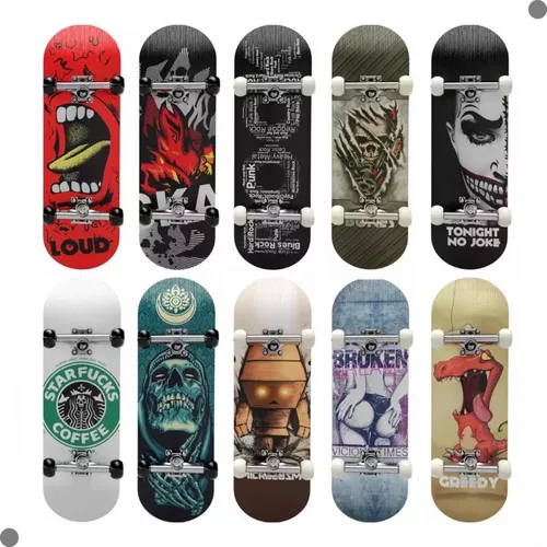 Fingerboard Skate Dedo Profissional Rodinhas E Rolamento