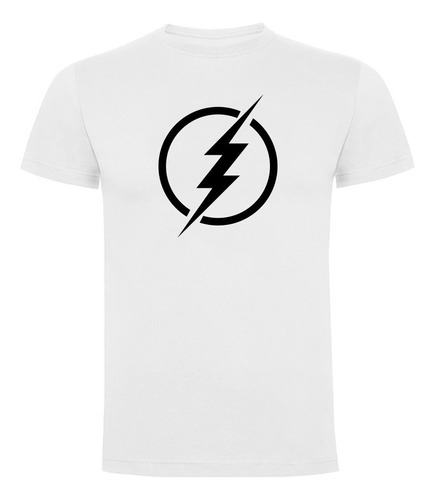 Polera Blanca Flash Justice League / Liga De La Justicia