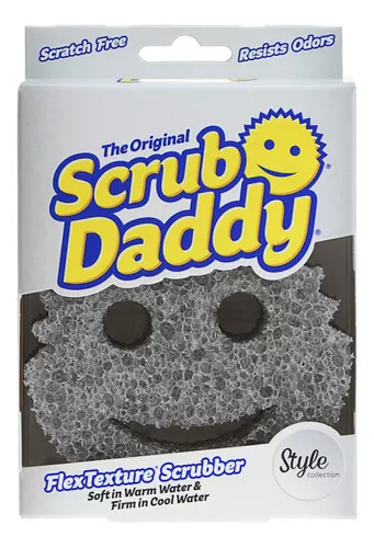Scrub Daddy Smiling Scrubber, Gris - Esponja Multiusos Sin A