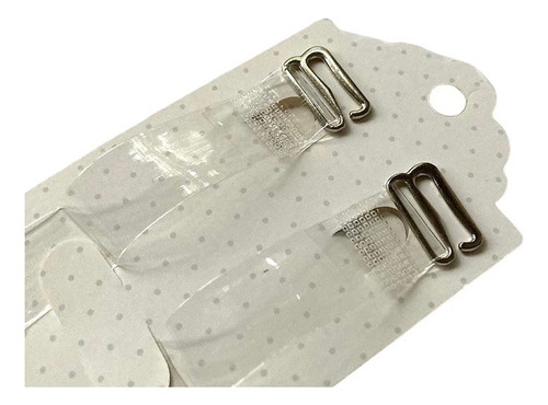 Bretel De Silicona Transparente De 14mm- Pasador De Metal