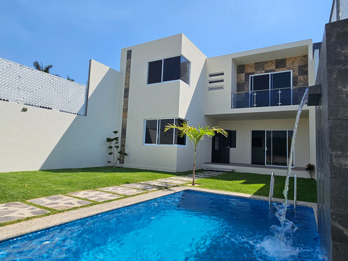 Casa Nueva Estilo Minimalista En Burgos Bugambilias, Temixco