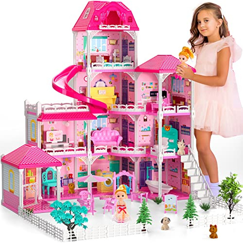 Doll House, Dream Doll House Furniture Pink Girl Mqyl8