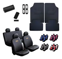 Comprar Kit Capa Couro Banco Carro Tapete Volante Chevrolet + Brinde