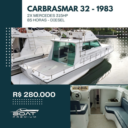 Imagem 1 de 9 de Carbrasmar 32, 1983, 2x Mercedes 315hp - Focker - Magnum -