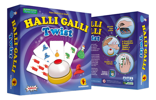 Halli Galli Twist Papergames Jogo De Tabuleiro