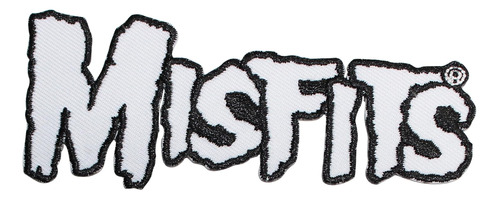 Aplicacion Misfits White Logo Patch