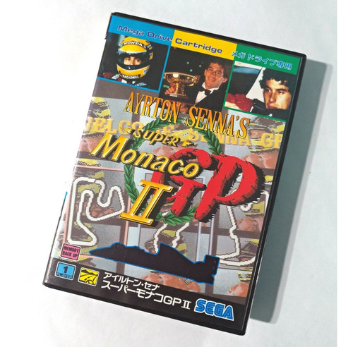 Ayrton Senna Monaco Gp Ii | Sega Md Original / Caja Y Manual
