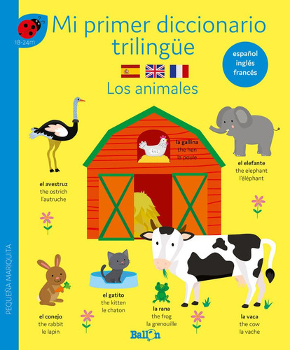 Diccionario Trilingue Los Animales, De Aa.vv.. Editorial Ballon, Tapa Dura En Español