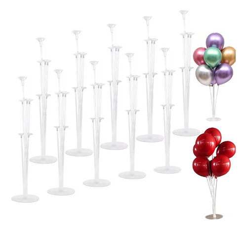 Soporte Decorativo De Globos Para Centro De Mesa, 10 Pzas