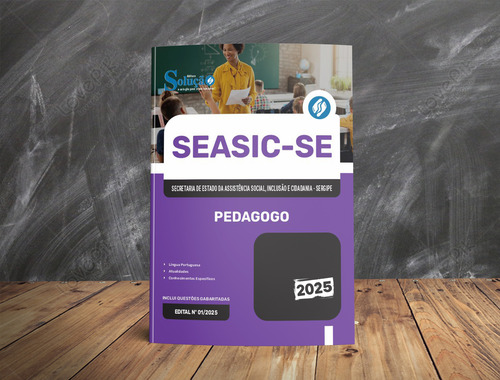 Apostila Completa Pedagogo - Seasic Sergipe Se 2025 - Editora Solução