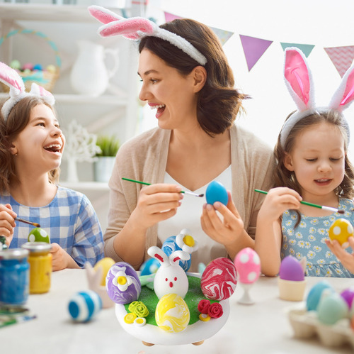 E Easter Decoration Eggs Bunny Diy Clays Com 15 Cores Vêm
