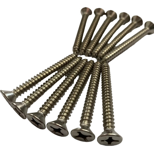 Tornillos Parker De Acero Inoxidable 12x2 (50 Mm.) - 12 Un