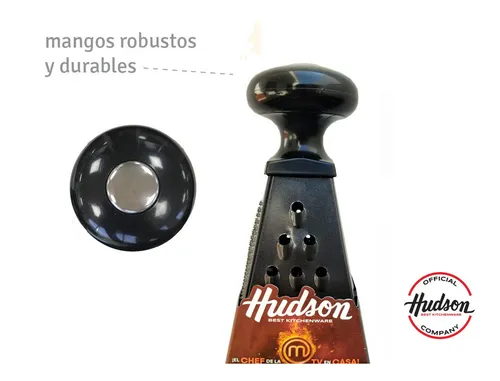 Rallador De Acero Inoxidable Hudson Piramide 4 Caras Mc