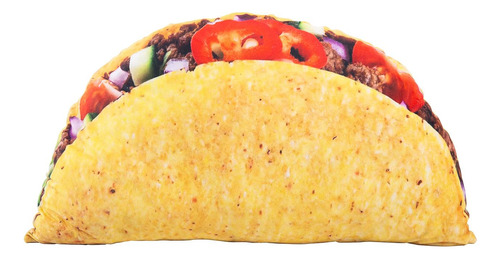 Almohada De Plush De Zigfruit Taco Comida Mexicana Divertida