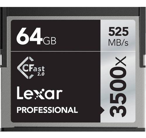 Lexar 64gb Professional 3500x Cfast 2.0 Memory Card