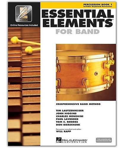 Metodo Essential Elements Percucion Book Vol-1. Ingles