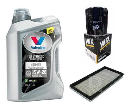 Kit De 2 Filtros Jeep Compass 2.4 2006+ Valvoline 5w20 Sint