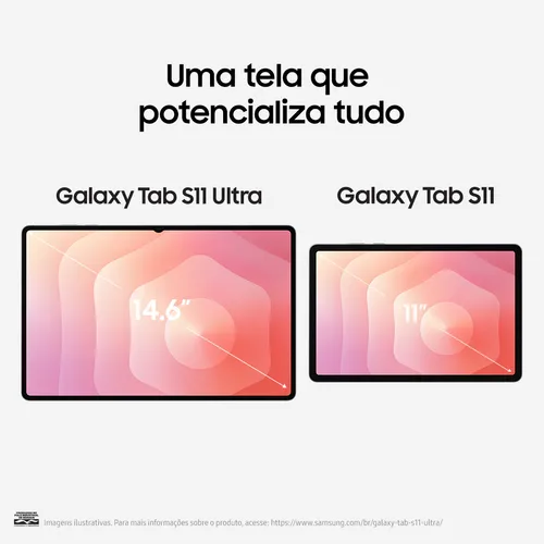 Tablet Samsung Galaxy Tab S11 Ultra Wifi, 512gb, 12gb Ram, Galaxy Ai, S Pen, Capa Teclado, Tela Imersiva De 14,6  120hz, Hdr10+, Camera 13mp, Ip68, Android 16 Cinza