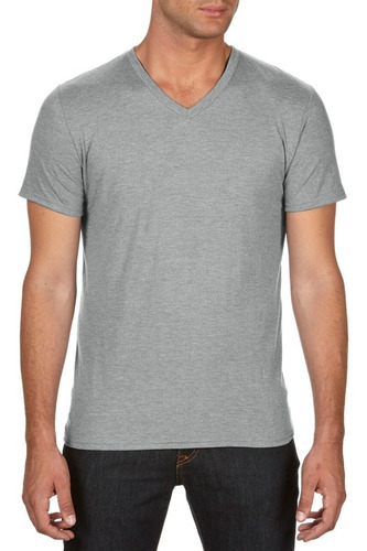 Camiseta Básica Hombre Escote V Pack X2 - Camisetas.uy