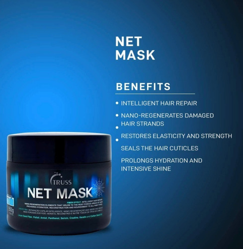 Truss Professional Net Mask 550 Gr Hidratación Capilar