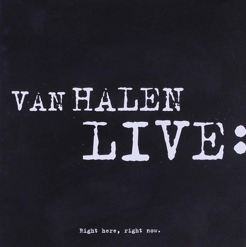 Cd - Live: Right Here, Right Now (2cd) - Van Halen