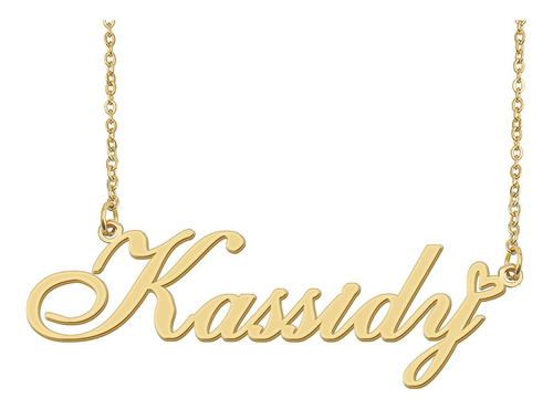 Aoloshow Kassidy Nombre Collar Cabello Catinano Costilería