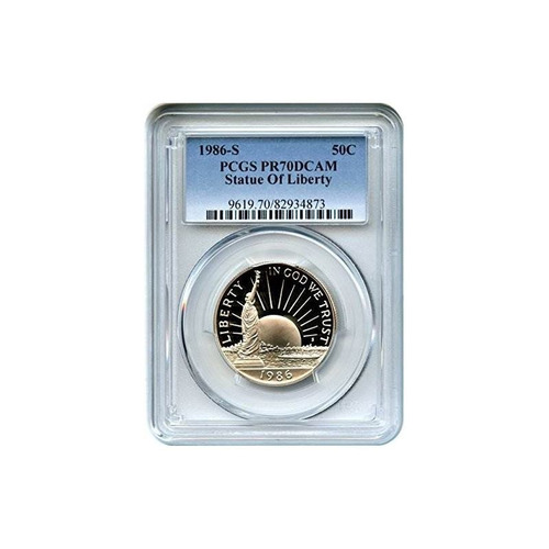 Imagen 3 de 3 de 1986 S 50c Modern Commems Statue Liberty Half Dollar Pr70 Pc