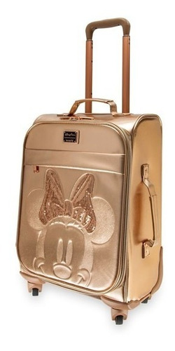 Maleta Con Ruedas Minnie Mouse By Loungefly Briar Rose Gold