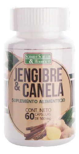 Schuler Jengibre & Canela 500mg 60 Caps Sabor Sin Sabor