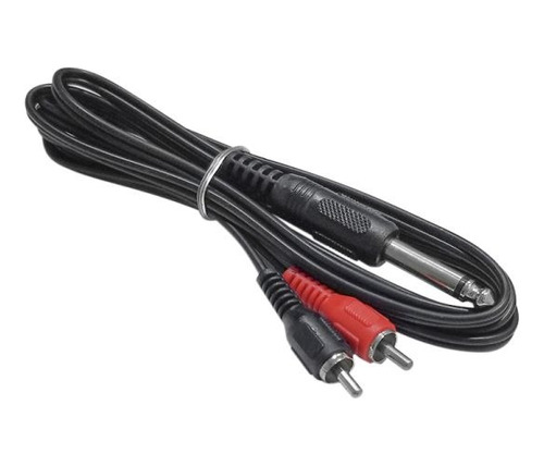 Cable 1 Plug 1/4  Mono / 2 Plug Rca 6 Pies