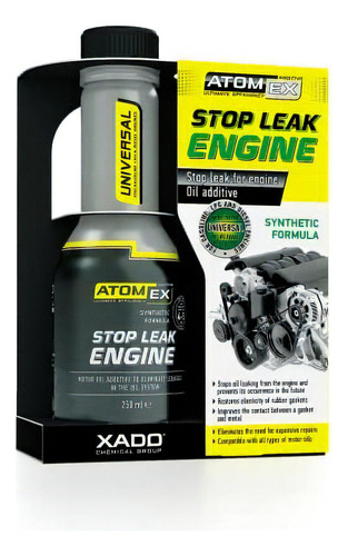 Xado Atomex® - Aceite Aditivo De Reparación De Fugas De Motor (botella, 250 Ml) - Tratamiento De Recuperación De Juntas