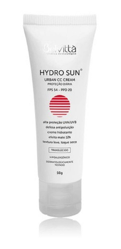 Filtro Solar Com Tonalizante Cc Cream Hydro Sun Belvittà 50g