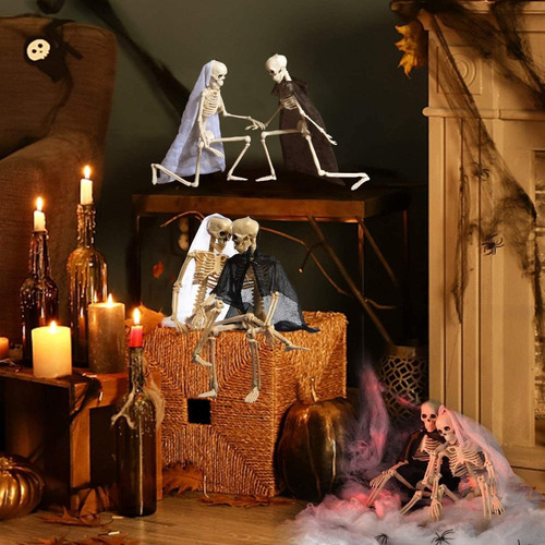 2 Piezas De Esqueletos Simulados, Para Decoración De Hallowe