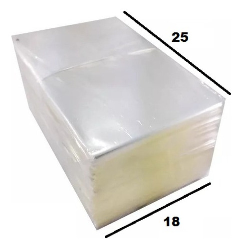 1kg Saco Plástico Pe Transparente 18x25 - 0,10 (cristal)