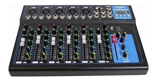 Imagen 9 de 10 de Mixer Profesional Ross Paf-7 8canales Usb Y Bluetooth Delay