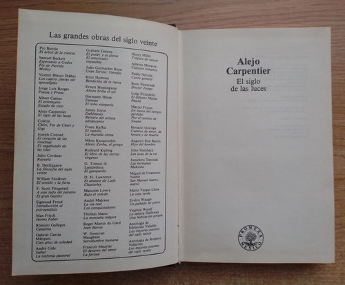 El Siglo De Las Luces + El Árbol De La A. Carpentier 2 Libro (Usado)