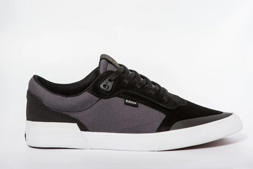 Zapatilla Raven Cask Gris Blanca Skate Urbana