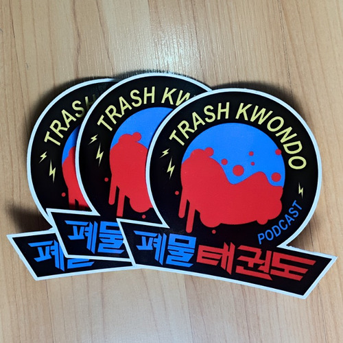 3 Stickers De Trashkwondo