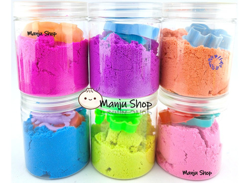 Kit 6 Botes Arena Magica Colors 160 Gr/u, Con Accesorios ^-^