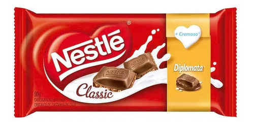 Imagen 1 de 6 de Chocolate Nestle Classic Diplomata Relleno Catañas De Caju