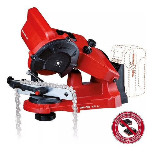 Imagen 2 de 7 de Afilador De Cadenas Motosierra Inalambrico A Bateria Einhell